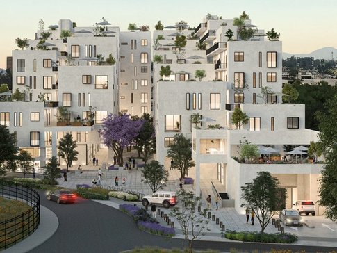 Render del desarrollo vertical Granja Central